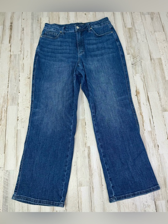 Judy Blue Denim - Judy Blue Jeans Womens 14W Petite Blue High Rise Straight Fit